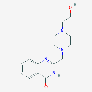 molecular formula C15H20N4O2 B3723039 2-{[4-(2-hydroxyethyl)-1-piperazinyl]methyl}-4-quinazolinol 