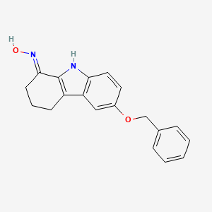 molecular formula C19H18N2O2 B3723048 6-(benzyloxy)-2,3,4,9-tetrahydro-1H-carbazol-1-one oxime 