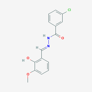 3-chloro-N'-(2-hydroxy-3-methoxybenzylidene)benzohydrazide