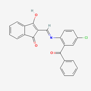 2-{[(2-benzoyl-4-chlorophenyl)amino]methylene}-1H-indene-1,3(2H)-dione