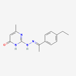 1-(4-ethylphenyl)ethanone (4-hydroxy-6-methyl-2-pyrimidinyl)hydrazone