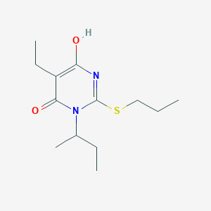molecular formula C13H22N2O2S B3723169 3-sec-butyl-5-ethyl-6-hydroxy-2-(propylthio)-4(3H)-pyrimidinone 