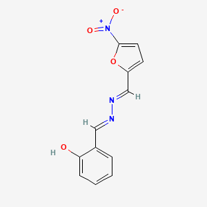 molecular formula C12H9N3O4 B3723182 5-nitro-2-furaldehyde (2-hydroxybenzylidene)hydrazone 