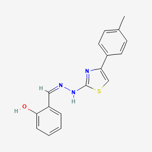 2-hydroxybenzaldehyde [4-(4-methylphenyl)-1,3-thiazol-2-yl]hydrazone