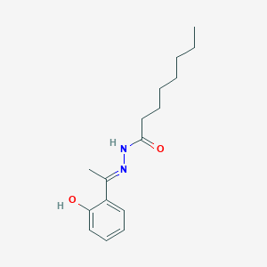 molecular formula C16H24N2O2 B3723222 N'-[1-(2-hydroxyphenyl)ethylidene]octanohydrazide 