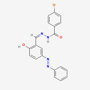 4-bromo-N'-[2-hydroxy-5-(phenyldiazenyl)benzylidene]benzohydrazide