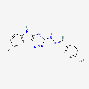 4-hydroxybenzaldehyde (8-methyl-5H-[1,2,4]triazino[5,6-b]indol-3-yl)hydrazone