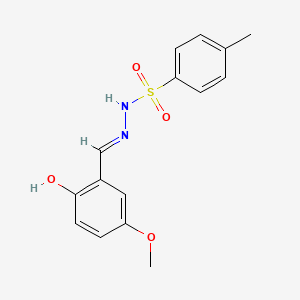 molecular formula C15H16N2O4S B3723344 N'-(2-hydroxy-5-methoxybenzylidene)-4-methylbenzenesulfonohydrazide 