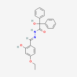 N'-(4-ethoxy-2-hydroxybenzylidene)-2-hydroxy-2,2-diphenylacetohydrazide