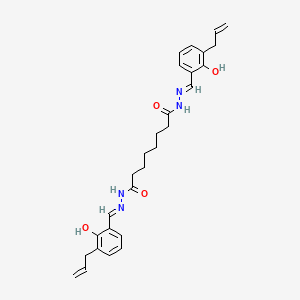 molecular formula C28H34N4O4 B3723355 N'~1~,N'~8~-bis(3-allyl-2-hydroxybenzylidene)octanedihydrazide 