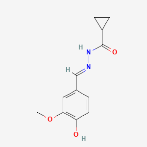 N'-(4-hydroxy-3-methoxybenzylidene)cyclopropanecarbohydrazide