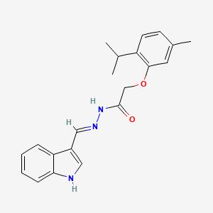 N'-(1H-indol-3-ylmethylene)-2-(2-isopropyl-5-methylphenoxy)acetohydrazide