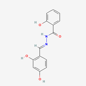 molecular formula C14H12N2O4 B3723440 N'-(2,4-dihydroxybenzylidene)-2-hydroxybenzohydrazide 