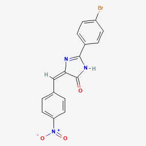 2-(4-bromophenyl)-5-(4-nitrobenzylidene)-3,5-dihydro-4H-imidazol-4-one
