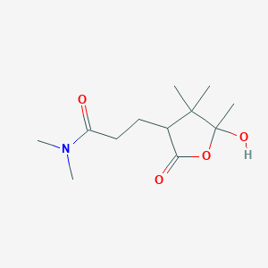 3-(5-hydroxy-4,4,5-trimethyl-2-oxotetrahydro-3-furanyl)-N,N-dimethylpropanamide