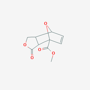 molecular formula C10H10O5 B372351 Methyl 3-oxo-4,10-dioxatricyclo[5.2.1.0~2,6~]dec-8-ene-1-carboxylate 