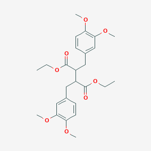 molecular formula C26H34O8 B372353 Diethyl 2,3-bis(3,4-dimethoxybenzyl)succinate 