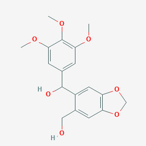 [6-(Hydroxymethyl)-1,3-benzodioxol-5-yl](3,4,5-trimethoxyphenyl)methanol