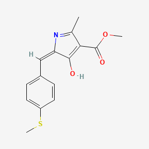 methyl 2-methyl-5-[4-(methylthio)benzylidene]-4-oxo-4,5-dihydro-1H-pyrrole-3-carboxylate