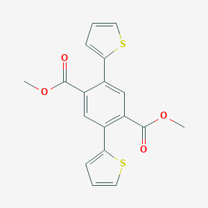 molecular formula C18H14O4S2 B372357 Dimethyl 2,5-di(2-thienyl)terephthalate CAS No. 380626-52-8