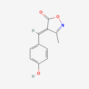 molecular formula C11H9NO3 B3723642 4-(4-hydroxybenzylidene)-3-methyl-5(4H)-isoxazolone 