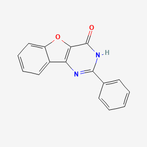 molecular formula C16H10N2O2 B3723671 2-phenyl[1]benzofuro[3,2-d]pyrimidin-4(3H)-one 