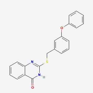 2-[(3-phenoxybenzyl)thio]-4(3H)-quinazolinone