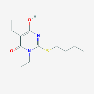 molecular formula C13H20N2O2S B3723708 3-allyl-2-(butylthio)-5-ethyl-6-hydroxy-4(3H)-pyrimidinone 