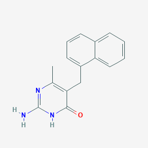 molecular formula C16H15N3O B3723728 2-amino-6-methyl-5-(1-naphthylmethyl)-4-pyrimidinol 