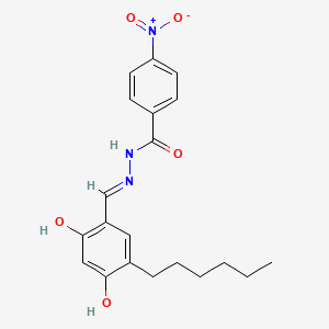 N'-(5-hexyl-2,4-dihydroxybenzylidene)-4-nitrobenzohydrazide