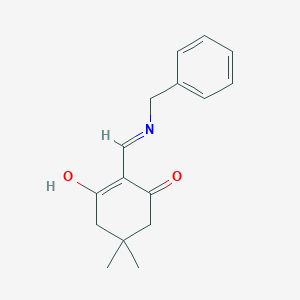 molecular formula C16H19NO2 B3723803 2-[(benzylamino)methylene]-5,5-dimethyl-1,3-cyclohexanedione 