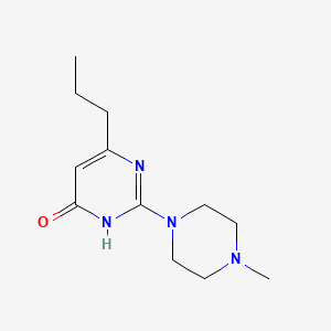 molecular formula C12H20N4O B3723824 2-(4-methyl-1-piperazinyl)-6-propyl-4(3H)-pyrimidinone 
