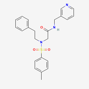 N~2~-[(4-methylphenyl)sulfonyl]-N~2~-(2-phenylethyl)-N~1~-(3-pyridinylmethyl)glycinamide