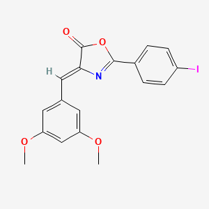4-(3,5-dimethoxybenzylidene)-2-(4-iodophenyl)-1,3-oxazol-5(4H)-one