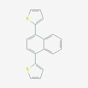 molecular formula C18H12S2 B372392 1,4-Bis(2-thienyl)naphthalene CAS No. 128324-43-6
