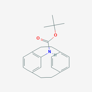 molecular formula C21H25NO2 B372393 Tert-butyl tricyclo[8.2.2.2~4,7~]hexadeca-1(12),4,6,10,13,15-hexaen-5-ylcarbamate 