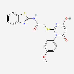 N-1,3-benzothiazol-2-yl-2-{[4-hydroxy-1-(4-methoxyphenyl)-6-oxo-1,6-dihydro-2-pyrimidinyl]thio}acetamide