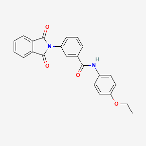 molecular formula C23H18N2O4 B3723956 3-(1,3-dioxo-1,3-dihydro-2H-isoindol-2-yl)-N-(4-ethoxyphenyl)benzamide 