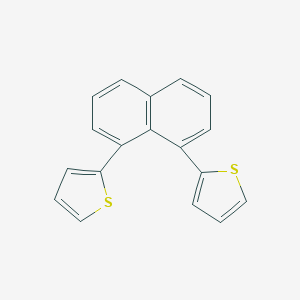 molecular formula C18H12S2 B372398 1,8-Di(2-thienyl)naphthalene 