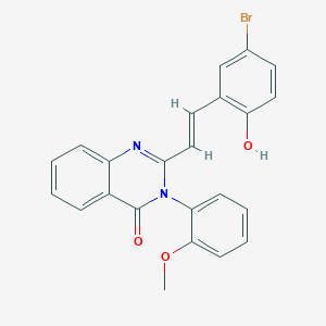 molecular formula C23H17BrN2O3 B3724012 2-[2-(5-bromo-2-hydroxyphenyl)vinyl]-3-(2-methoxyphenyl)-4(3H)-quinazolinone 