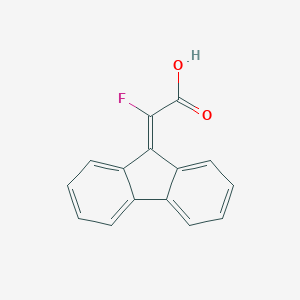 molecular formula C15H9FO2 B372412 9H-fluoren-9-ylidene(fluoro)acetic acid 