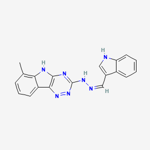 1H-indole-3-carbaldehyde (6-methyl-5H-[1,2,4]triazino[5,6-b]indol-3-yl)hydrazone