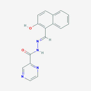 N'-[(2-hydroxy-1-naphthyl)methylene]-2-pyrazinecarbohydrazide