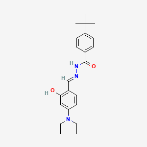 molecular formula C22H29N3O2 B3724285 4-tert-butyl-N'-[4-(diethylamino)-2-hydroxybenzylidene]benzohydrazide 