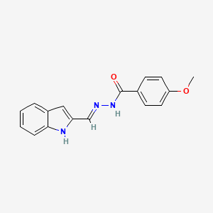 N'-(1H-indol-2-ylmethylene)-4-methoxybenzohydrazide