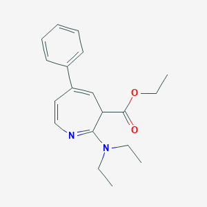 molecular formula C19H24N2O2 B372436 ethyl 2-(diethylamino)-5-phenyl-3H-azepine-3-carboxylate 