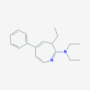 molecular formula C18H24N2 B372440 N,N-diethyl-N-(3-ethyl-5-phenyl-3H-azepin-2-yl)amine 