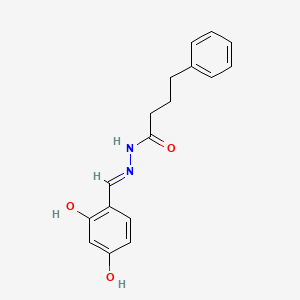 molecular formula C17H18N2O3 B3724429 N'-(2,4-dihydroxybenzylidene)-4-phenylbutanohydrazide 