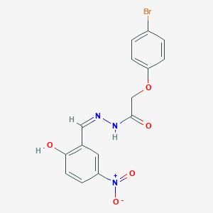 2-(4-bromophenoxy)-N'-(2-hydroxy-5-nitrobenzylidene)acetohydrazide
