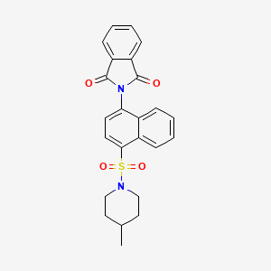 2-{4-[(4-methyl-1-piperidinyl)sulfonyl]-1-naphthyl}-1H-isoindole-1,3(2H)-dione